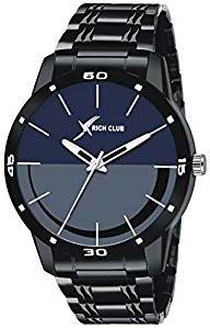 Rich Club RC 5025 Blue Metal Strap Casual Analogue Watch for Men and Boys