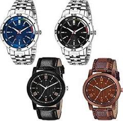 RPS FASHION WITH DEVICE OF R Analogue Multi Colour Dial Boys Watch Combo Set of 4