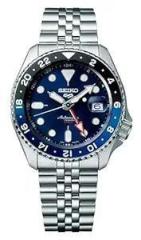 Seiko Analog Stainless Steel Blue Dial Silver Band Men's Watch SSK003K1