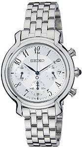 Seiko Chronograph White Dial Women's Watch SRW875P1