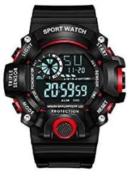 SELLORIA Digital Boy's Watch Red Dial Black Colored Strap