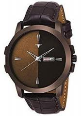 SETIST Analogue Brown Dial Brown Colored Strap Men's & Boy's Watch