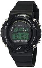 SF Sonata SF Venus NM7982PP03 Digital Black Round Dial Men's Casual Watch