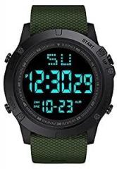 Shocknshop Digital Sports Multi Functional Military Style Black Dial Watch for Mens Boys LAVAW04