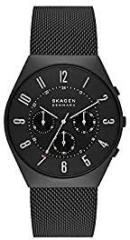 Skagen Men's Grenen Chronograph Watch with Steel Mesh or Leather Band