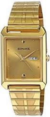 Sonata Analog Gold Dial Men's Watch NN7007YM05