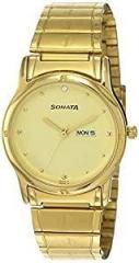 Sonata Classic Analog Gold Dial Men's Watch NM7023YM09/NN7023YM09