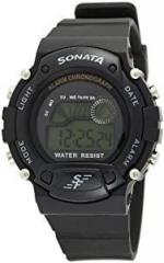 Sonata Digital Grey Dial Men's Watch NM7982PP03 / NL7982PP03