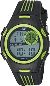 Sonata Fibre SF Digital Grey Dial Men's Watch 77072PP01