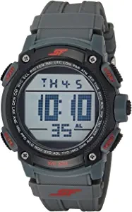 Sonata Fibre SF Digital Grey Dial Men's Watch 77073PP02