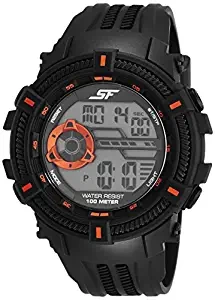 Sonata Fibre SF Digital Grey Dial Men's Watch 77080PP02