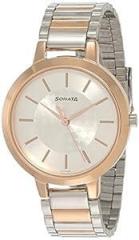 Sonata Silver White Dial Analog watch For Women NR8141KM01