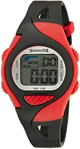 Sonata Super Fibre Digital Grey Dial Men's Watch NH87011PP02