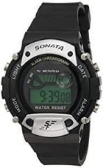 Sonata Super Fibre Digital Grey Dial Men's Watch NM7982PP02 / NL7982PP02