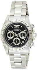 Speedway Unisex Wrist Watch Stainless Steel Quartz Black Dial 9223