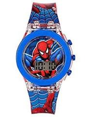 SQUIRRO Spiderman Digital Kids Watches | Children Watch for Boys Spiderman red Colored Strap [3 7 Years]
