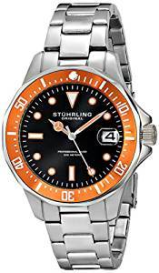 Stuhrling Original Aquadiver Analog Black Dial Men's Watch 664.04