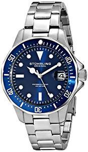 Stuhrling Original Aquadiver Analog Blue Dial Men's Watch 664.02