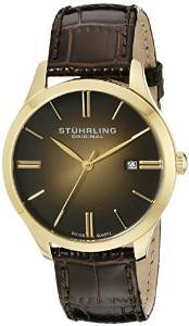 Stuhrling Original Classic Analog Gold Dial Men's Watch 490.3335K31