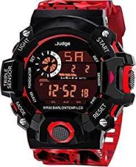 SWADESI STUFF Digital Boy's Watch Black Dial, Multicolored Strap
