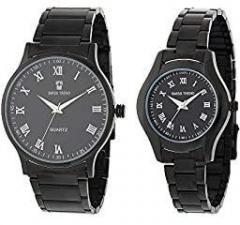 Swiss Trend Casual Wrist Watch Analog Unisex Adult Watch Black Dial