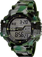 The Shopoholic Army Digital Green Watch for Man's and Boy's Pack of 1 Army Digital