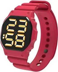 The Shopoholic Black Stylish LED Display Day and Date Unisex Watch Digital Watch for Boys & Girls