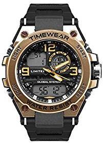 TIMEWEAR Limited Edition Analog Digital Black Strap Sports Watch for Men 1603