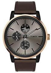 TIMEX Fusion Multifunction Analog Brown Dial Men's Watch TWEG18903