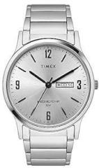TIMEX Men Analogue Silver Round Dial Watch TW000R434