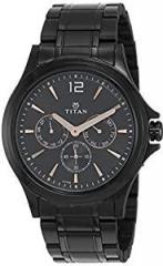 Titan All Black Analog Black Dial Men's Watch NM1698NM01/NN1698NM01