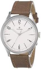 Titan Men Leather Neo Iv Analog Silver Dial Watch 1802Sl01 / 1802Sl01/1802Sl01, Band Color Brown