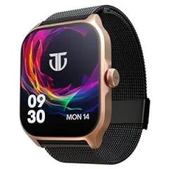 Titan Zeal Premium Fashion Smartwatch|1.85 inch AMOLED Display with AOD|390 * 450 Pixel Resolution|Functional Crown|SingleSync BT Calling|Advanced Chipset|100+ Sports Modes & Watchfaces IP68 Mesh Strap
