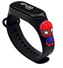 Titox Creative Design Color Band with Cartoon Latest Collection Touch Button Watch for Creative Touch kids Boys and Girls Digital Watch