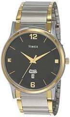 TW000R425 Stainless Steel Analog Men's Watch Black Dial Multi Colored Strap
