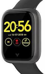 vaan VAAN Veart One Touch Control Smart Watch, Heart Rate & Blood Pressure Tracker, Sleep Monitor, Water Resistant with 1.3 inch HD Color Display and 15 Days Battery Life Black