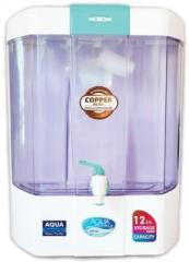 Aqua Water Purifier With Active Copper + RO+UV+TDS 12 Litres RO + UF + UV + UV_LED + TDS Control Water Purifier