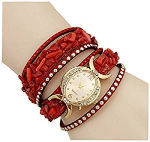 AELO Multiband Red Bracelet Watch For Girls WWW1049 Price in India ...
