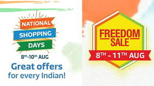 Flipkart Shopping Days & Amazon Freedom Sale Starts on 8 Aug