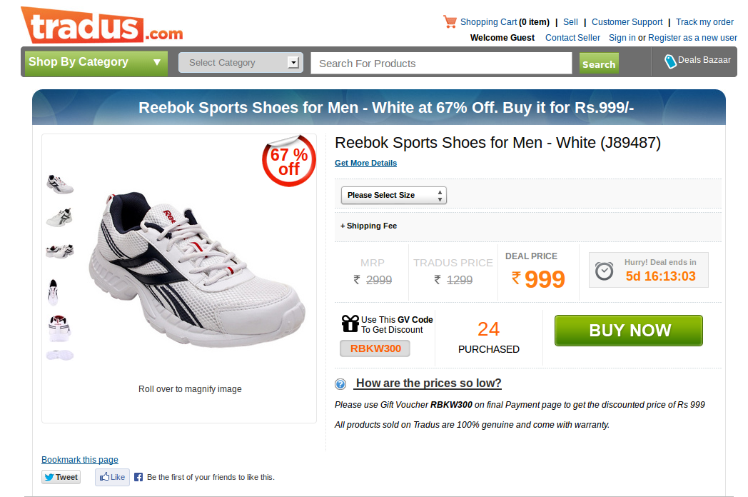 reebok sports shoes 999
