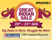 Amazon Great indian Sale January 2019