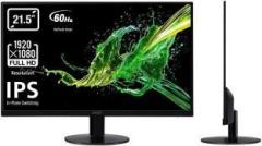 Acer 6.6mm Thick SA0 21.5 inch Full HD LED Backlit IPS Panel Monitor (SA220Q 21.5 Inch Full HD IPS Ultra Slim (6.6mm Thick) Monitor I Frameless Design, AMD Free Sync, Response Time: 4 ms)