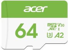 Acer MSC300 64 GB MicroSD Card UHS Class 3 160 MBPS Memory Card