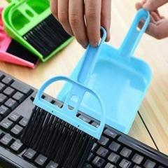 Adgplug Multipurpose Plastic Mini Supdi Dustpan and Brush Broom Cleaning for Computers (.)