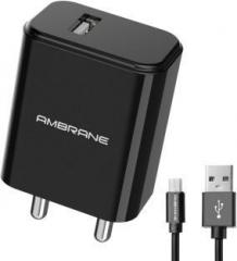 Ambrane AWC 65 10.5 W 2.1 A Mobile Charger with Detachable Cable (Cable Included)
