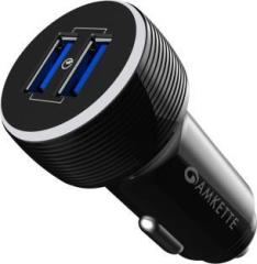 Amkette 6 Amp Qualcomm 3.0 Turbo Car Charger (With USB Cable)