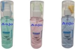 Anjo Pack Of 3 Cleaning Gel With Ultra Soft Microfiber Cloth 100ml for Laptops, Mobiles, Gaming, Computers (TV, LCD, LED, Smart Watches, CAR LCD, Glasses, Electronic Gadgets Etc.)