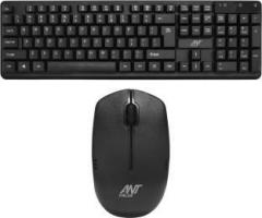 Ant Value FKBRI03 / Auto Stand By, Silent Keys, 8 hot keys Keyboard & Mouse Combo Wireless Desktop Keyboard