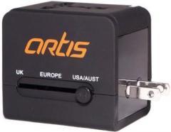 Artis AR UV200 Universal Converter Charger Plug With 2.1A USB Worldwide Adaptor