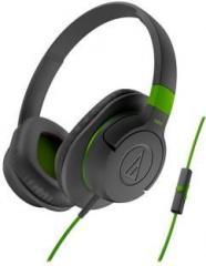 Audio Technica ATH AX1iS GY Wired Headset With Mic